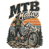 MTB Modus Retro Berglandschaft
