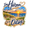 Ostsee Herz am Strand