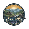 Tennessee Smoky Mountains Retro-Reiseabzeichen