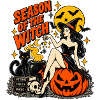 Season of the Witch Halloween-Illustration