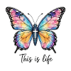 Schmetterling Kreuz Christlicher Spruch