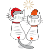 Weihnachtskatzen 
