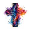 Kreuz Galaxie Spruch