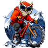Eulen Mountainbiker / Bike Eule