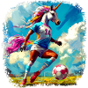 Einhörner Fussball / Fussballer Einhorn