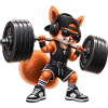 Fitness Eichhörnchen Gym Muskeln Bodybuilding