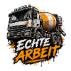Echte Arbeit Betonmischer