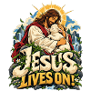 Jesus Lives On Lamm Natur