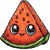 Kawaii Wassermelonen Slice