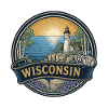 Wisconsin Door County Leuchtturm-Reisegeschenk