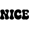 Schöne Blob-Schriftart Schwarz