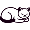 Schlafende Katze Icon