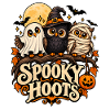 Spooky Hoots Halloween-Eulen