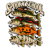Spooky School Fische Halloween