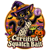 Halloween-Hexenkatze Certified Squatch Bait