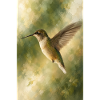 Kolibri im grünen Licht