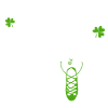 White Irish Dancer Schild
