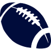 Dunkles Football Stitch-Design
