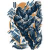 Abstrakt Gorilla Bouldern – Modernes Design
