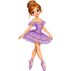 Lavendel Prinzessin Ballett Design