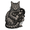 Kosmische Katze Kätzchen