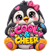 Cool & Cheer Patchwork-Pinguin mit Herzen