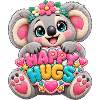 Kleiner Koala mit Happy Hugs