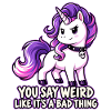 Eigenwilliges Einhorn