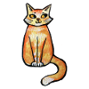 Sunny Whisker Katzen-Illustration