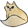 Aquarell-Katzen-Curling-Illustration