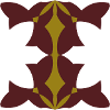 Geometrisches Goldmaroon Mandala