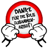 Abschied Kollegen Danke