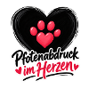 Pfotenabdruck im Herzen