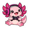Gaming Axolotl – Zocker Wassermonster