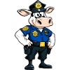 Polizei Kuh