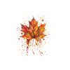 Herbst | Herbstblatt Aquarell