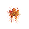 Herbst | Herbstblatt Aquarell