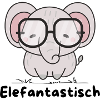 Elefantastisch – Süßer Elefant mit Brille