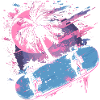 Skateboarding Retrowave