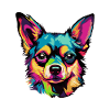 Pop-Art Hundegesicht