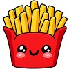 Kawaii Pommes Frites Lächeln
