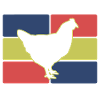 Huhn Silhouette Retro