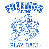 Freunde geben Ballspiel