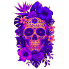 Halloween Sugar Skull Sugarskull lila