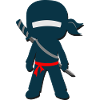 Ninja mit Schwert