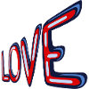 Liebe im Neon-Retro-Stil