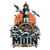 Moin – Leuchtturm & Steuerrad Küsten Design