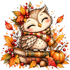 Kuschelige Herbst-Eule