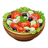 Frischer Tomaten Salat Cartoon