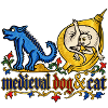 Mittelalterliche Hunde und Katzen